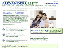 Tablet Screenshot of alexandercredit.com